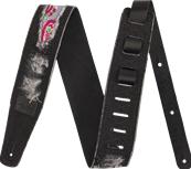 Fender x Wrangler Ripped Denim Strap, Black