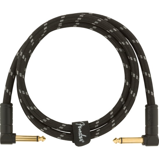 Deluxe Series Instrument Cable, Angle/Angle, 3', Black Tweed