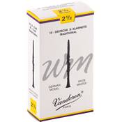 Vandoren CR1625T - White Master Traditional force 2,5 - anches clarinette Sib Allemande - boite de 10