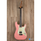 Schecter Nick Johnston signature HSS atomic coral