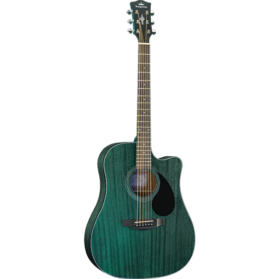 Guitare Electro-Acoustique Kepma Guitars Plytone Series - Edc Dreadnought Blue