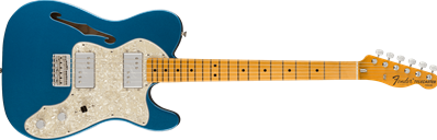 American Vintage II 1972 Telecaster Thinline, Maple Fingerboard, Lake Placid Blue