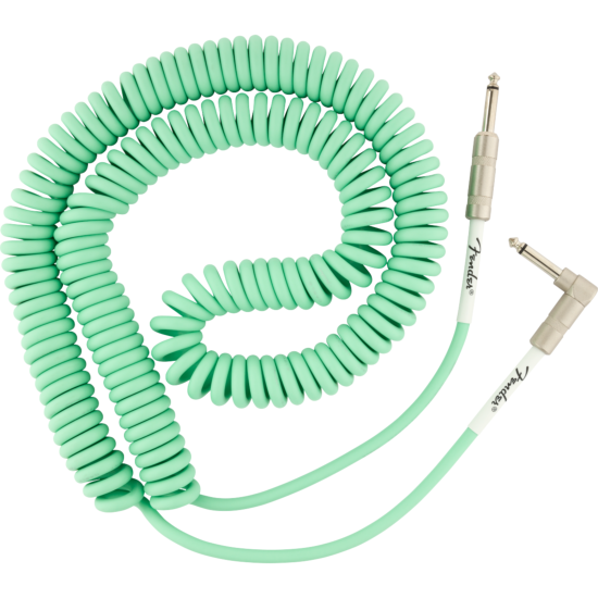 Original Series Coil Cable, Straight-Angle, 30', Surf Green