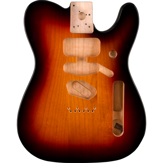 Deluxe Series Telecaster SSH Alder Body Modern Bridge Mount, 3-Color Sunburst