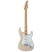 guitare electrique g&l fullerton deluxe comanche blonde, touche érable