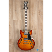 Guitare électrique D'Angelico Premier Mini DC Dark Iced Tea Burst