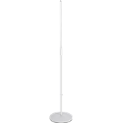 K M 260-1W - pied mic telesc base ronde blanc