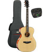 Guitare Electro-Acoustique Kepma Guitars Solid Top Series - F1E Om Natural