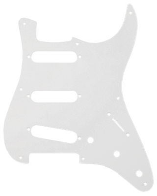 Pure Vintage Pickguard, '56/'59 Stratocaster, 8-Hole Mount, Eggshell, 1-Ply