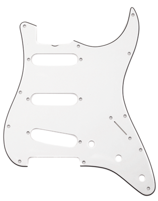 Pure Vintage Pickguard, '65 Stratocaster, 11-Hole Mount, Eggshell, 3-Ply