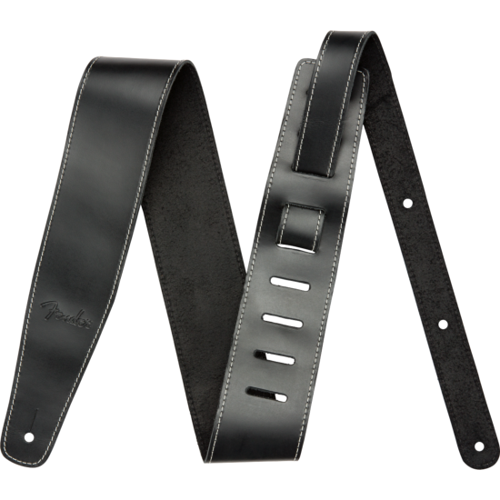 Broken-In Leather Strap, Black, 2.5