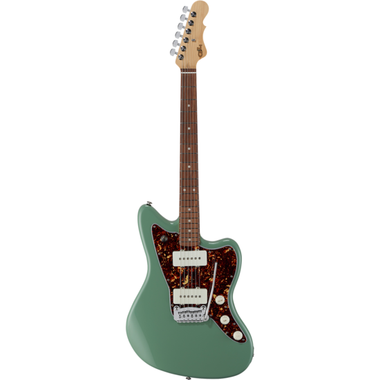 guitare electrique g&l fullerton deluxe doheny macha tea, touche palissandre