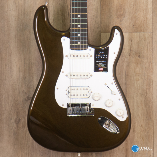 Fender american Ultra II Strat HSS Texas tea