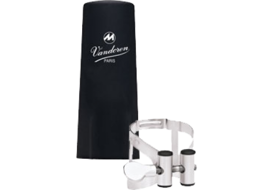 Vandoren M/O Etain LC53PP Ligature avec couvre-bec plastique pour clarinette Alto