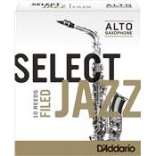 D'Addario Select jazz filed force 3 Hard - boîte de 10 anches pour saxophone alto