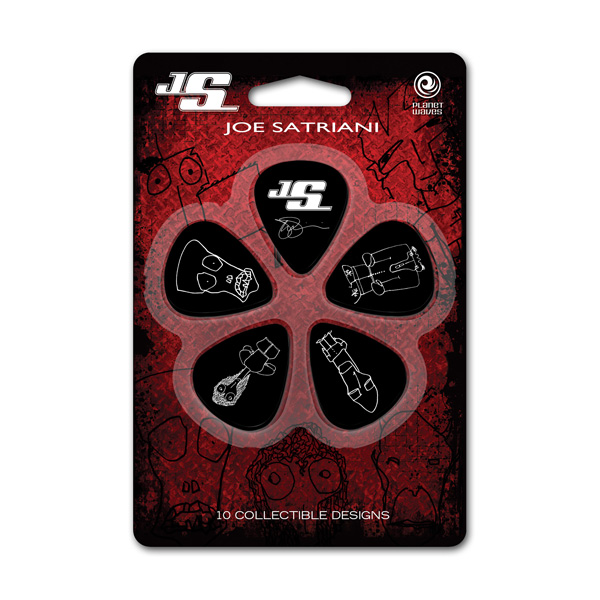 D'Addario Boite de 10 médiator joe Satriani medium 0.70