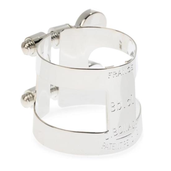 BONADE - Ligature pour clarinette Sib - Argentée, vis inversées