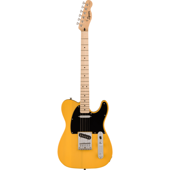 Squier Sonic Telecaster, Maple Fingerboard, Black Pickguard, Butterscotch Blonde