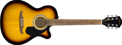 FA-135CE Concert, Walnut Fingerboard, Sunburst