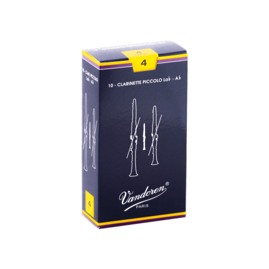 Vandoren CR134 - Traditionnelles force 4 - anches clarinette Piccolo Lab - boite de 10