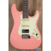 Schecter Nick Johnston signature HSS atomic coral