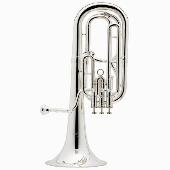 Besson PRODIGE BE157 - Saxhorn Baryton Sib 3 pistons argenté avec étui sac à dos rigide