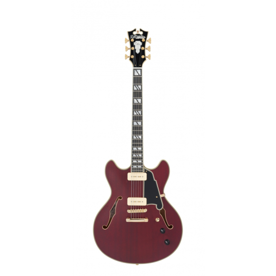 D'ANGELICO Deluxe DC Satin Trans Wine