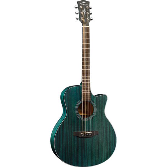 Guitare Electro-Acoustique Kepma Guitars Plytone Series - Eac Grand Auditorium Blue