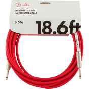 Câble jack guitare Fender Original 5.5M Fiesta Red