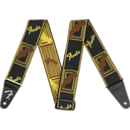 WeighLess Monogram Strap, Black/Yellow/Brown, 2