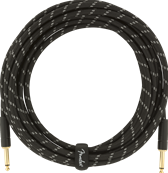 Deluxe Series Instrument Cable, Straight/Straight, 18.6', Black Tweed