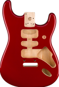 Deluxe Series Stratocaster HSH Alder Body 2 Point Bridge Mount, Candy Apple Red