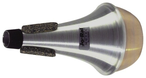 Jo-ral 1C - Sourdine droite aluminium fond cuivre pour trompette sib ou ut