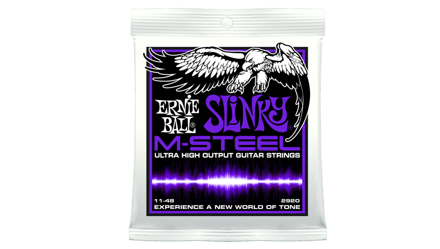 Ernie Ball 2920 Cordes guitare électriques M-Steel power slinky 11-48