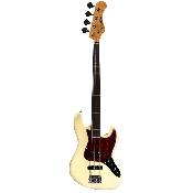 Basse électrique Prodipe JB80 Vintage White