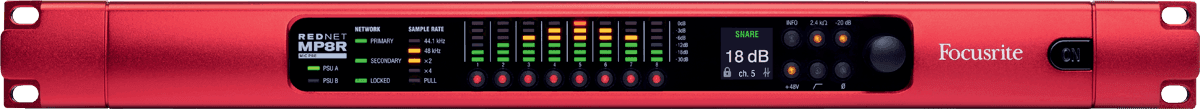 Focusrite RFR REDNET-MP8R - préampli 8 canaux redondants /dante