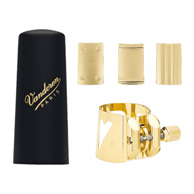 Vandoren Optimum LC06P Ligature avec couvre-bec plastique pour saxo soprano