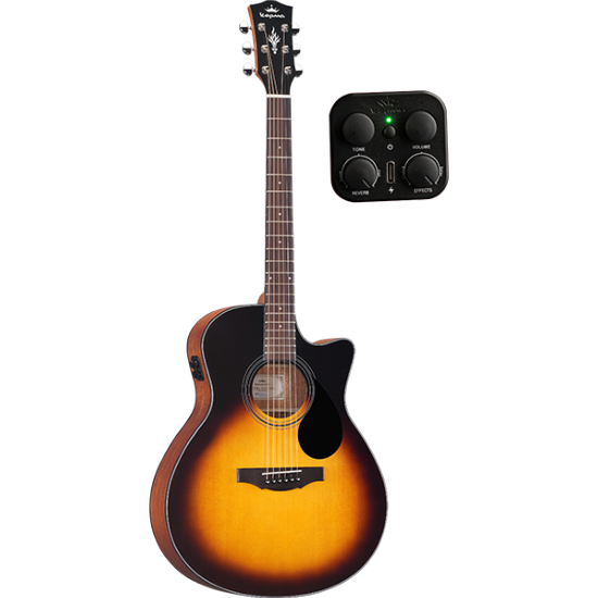 Guitare Electro-Acoustique Kepma Guitars Plytone Series - Eace-K10 Grand Auditorium Sunburst