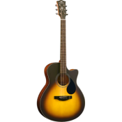 Guitare Electro-Acoustique Kepma Guitars Plytone Series - Eac Grand Auditorium Sunburst