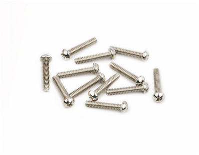 American Vintage Stratocaster Saddle Intonation Screws, 4-40 X 5/8, Nickel (12)