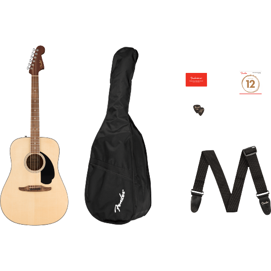 Pack guitare folk Fender standard redondo