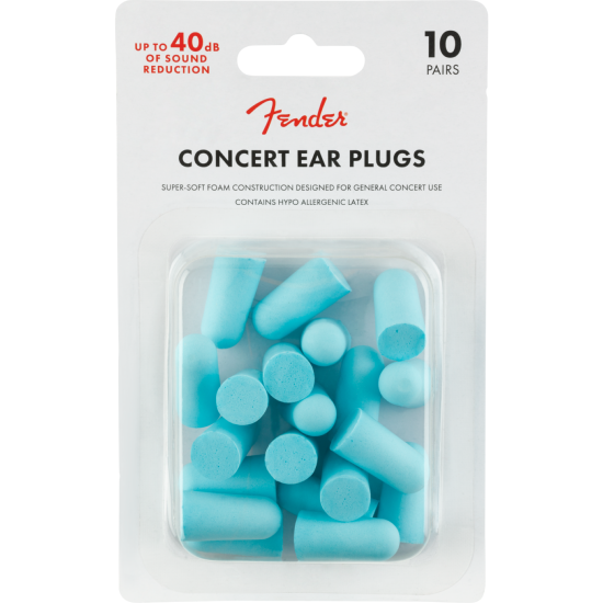 Concert Ear Plugs (10 Pair), Daphne Blue