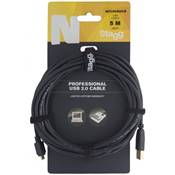 Stagg NCC5UAUCA - Câble Oridnateur Micro-USB A / USB B - 5M