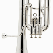 Besson PRODIGE BE157 - Saxhorn Baryton Sib 3 pistons argenté avec étui sac à dos rigide