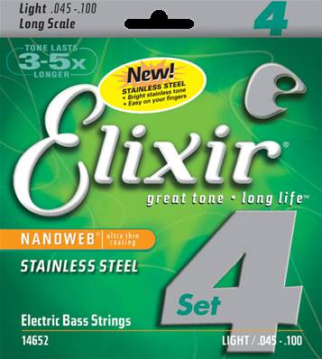 Elixir 14652 - bass 4c light ss 45-100