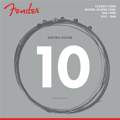 Classic Core Electric Guitar Strings, 255R, Nickel-Plated Steel, Ball Ends (.010-.046)