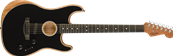 American Acoustasonic Strat, Ebony Fingerboard, Black