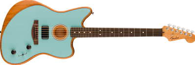 Acoustasonic Player Jazzmaster, Rosewood Fingerboard, Ice Blue