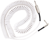 Hendrix Voodoo Child Coil Instrument Cable, Straight/Angle, 30', White