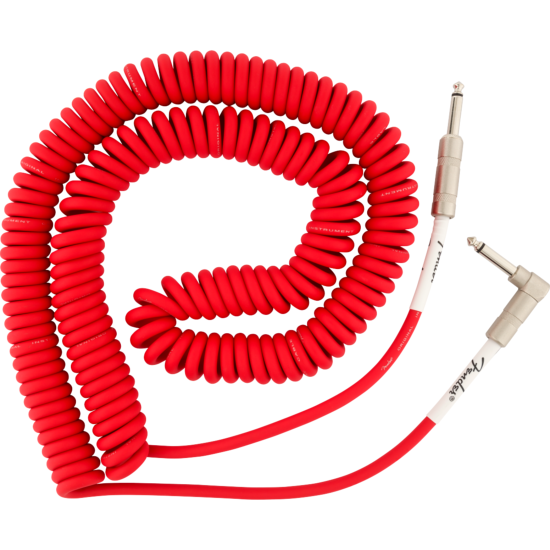 Original Series Coil Cable, Straight-Angle, 30', Fiesta Red